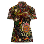 Personalised 50 Years Aboriginal Patterns Of The Past Women Polo Shirt Legacy NAIDOC 2025