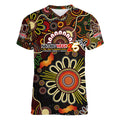 Personalised 50 Years Aboriginal Patterns Of The Past Women V-Neck T-Shirt Legacy NAIDOC 2025