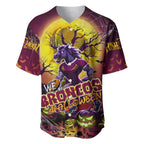 We Are Broncos Halloween Baseball Jersey Pumpkin Scary Spooky Season - Aussie Hoodie