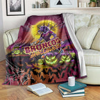 We Are Broncos Halloween Blanket Pumpkin Scary Spooky Season - Aussie Hoodie
