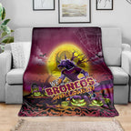 We Are Broncos Halloween Blanket Pumpkin Scary Spooky Season - Aussie Hoodie