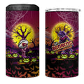We Are Broncos Halloween 4 in 1 Can Cooler Tumbler Pumpkin Scary Spooky Season - Aussie Hoodie
