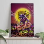 We Are Broncos Halloween Canvas Wall Art Pumpkin Scary Spooky Season - Aussie Hoodie