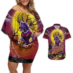 We Are Broncos Halloween Couples Matching Off Shoulder Short Dress and Hawaiian Shirt Pumpkin Scary Spooky Season - Aussie Hoodie