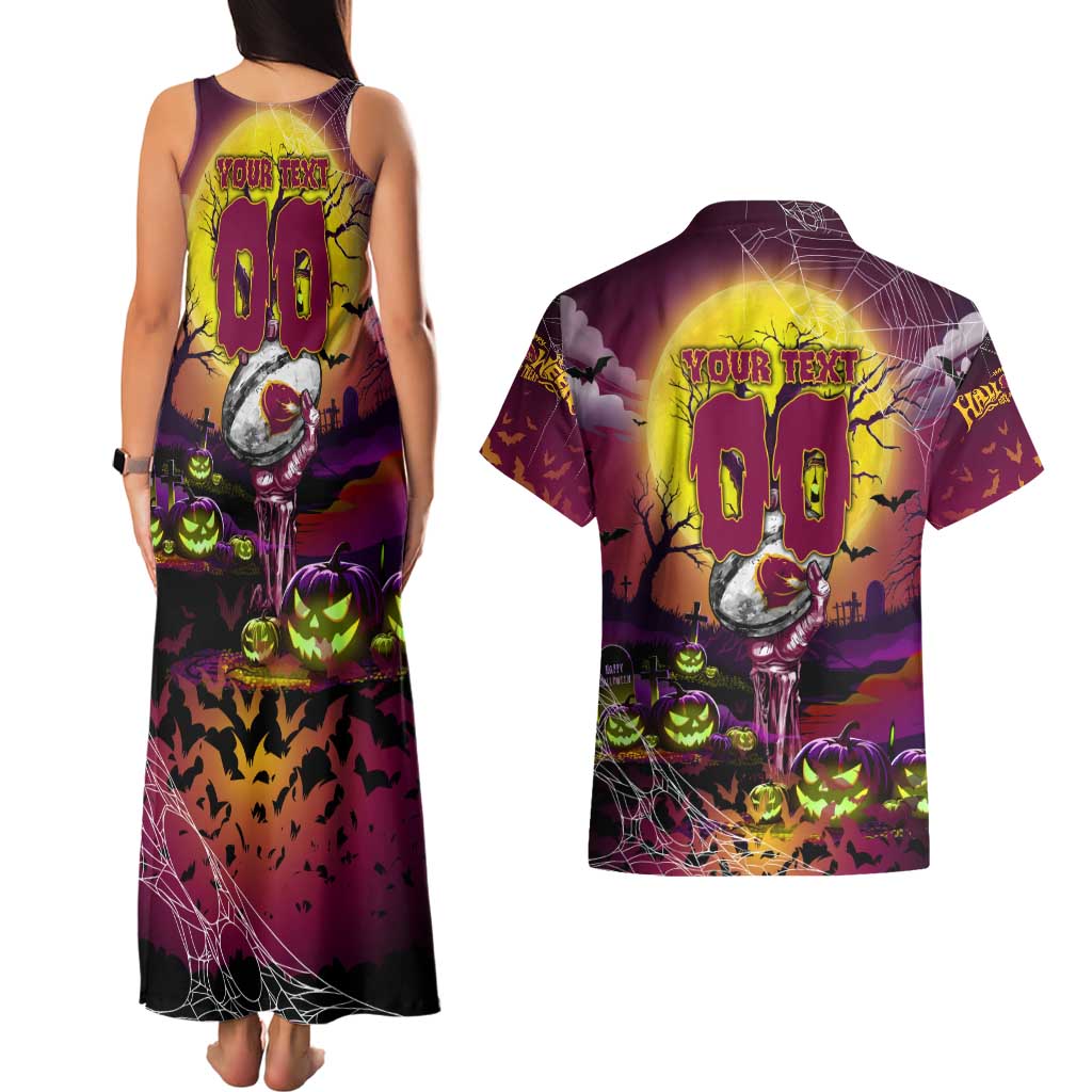 We Are Broncos Halloween Couples Matching Tank Maxi Dress and Hawaiian Shirt Pumpkin Scary Spooky Season - Aussie Hoodie