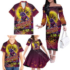We Are Broncos Halloween Family Matching Off The Shoulder Long Sleeve Dress and Hawaiian Shirt Pumpkin Scary Spooky Season - Aussie Hoodie