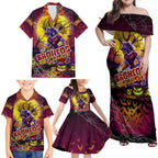 We Are Broncos Halloween Family Matching Off Shoulder Maxi Dress and Hawaiian Shirt Pumpkin Scary Spooky Season - Aussie Hoodie