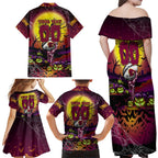 We Are Broncos Halloween Family Matching Off Shoulder Maxi Dress and Hawaiian Shirt Pumpkin Scary Spooky Season - Aussie Hoodie