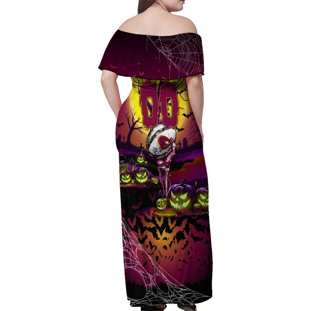 We Are Broncos Halloween Family Matching Off Shoulder Maxi Dress and Hawaiian Shirt Pumpkin Scary Spooky Season - Aussie Hoodie