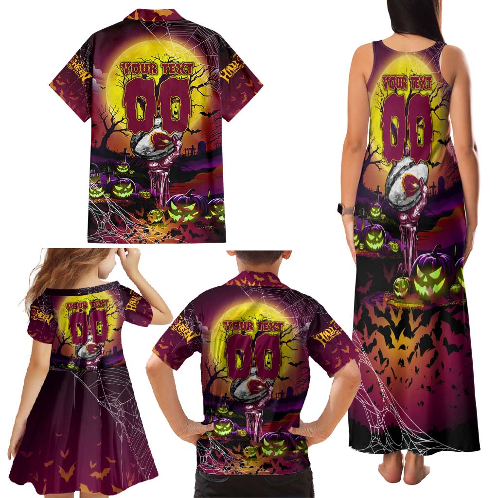 We Are Broncos Halloween Family Matching Tank Maxi Dress and Hawaiian Shirt Pumpkin Scary Spooky Season - Aussie Hoodie