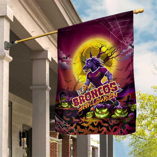 We Are Broncos Halloween Garden Flag Pumpkin Scary Spooky Season - Aussie Hoodie
