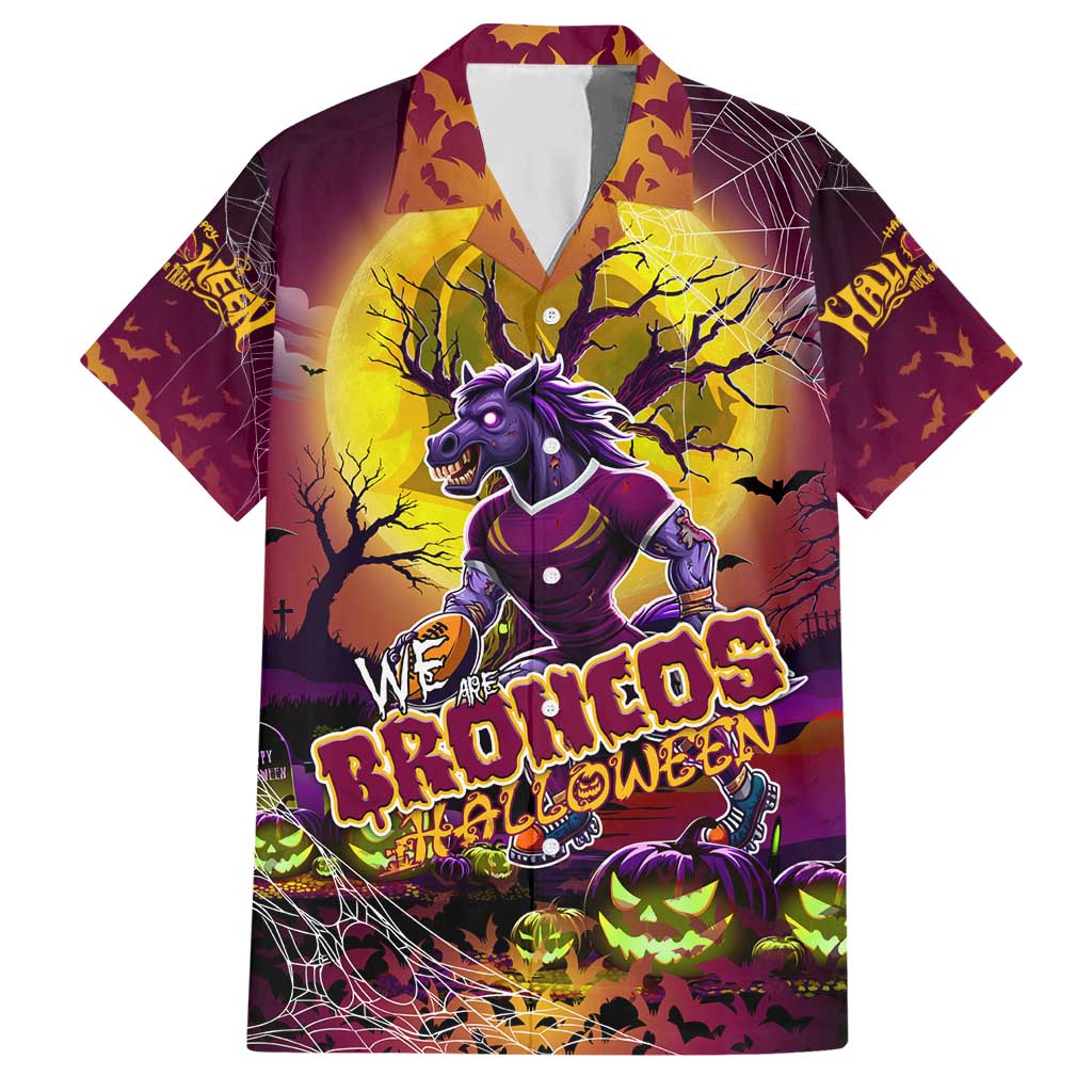 We Are Broncos Halloween Hawaiian Shirt Pumpkin Scary Spooky Season - Aussie Hoodie