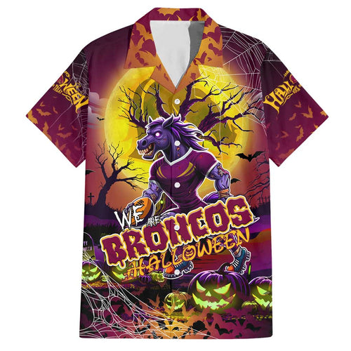We Are Broncos Halloween Hawaiian Shirt Pumpkin Scary Spooky Season - Aussie Hoodie