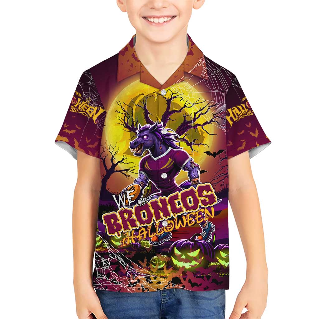 We Are Broncos Halloween Hawaiian Shirt Pumpkin Scary Spooky Season - Aussie Hoodie