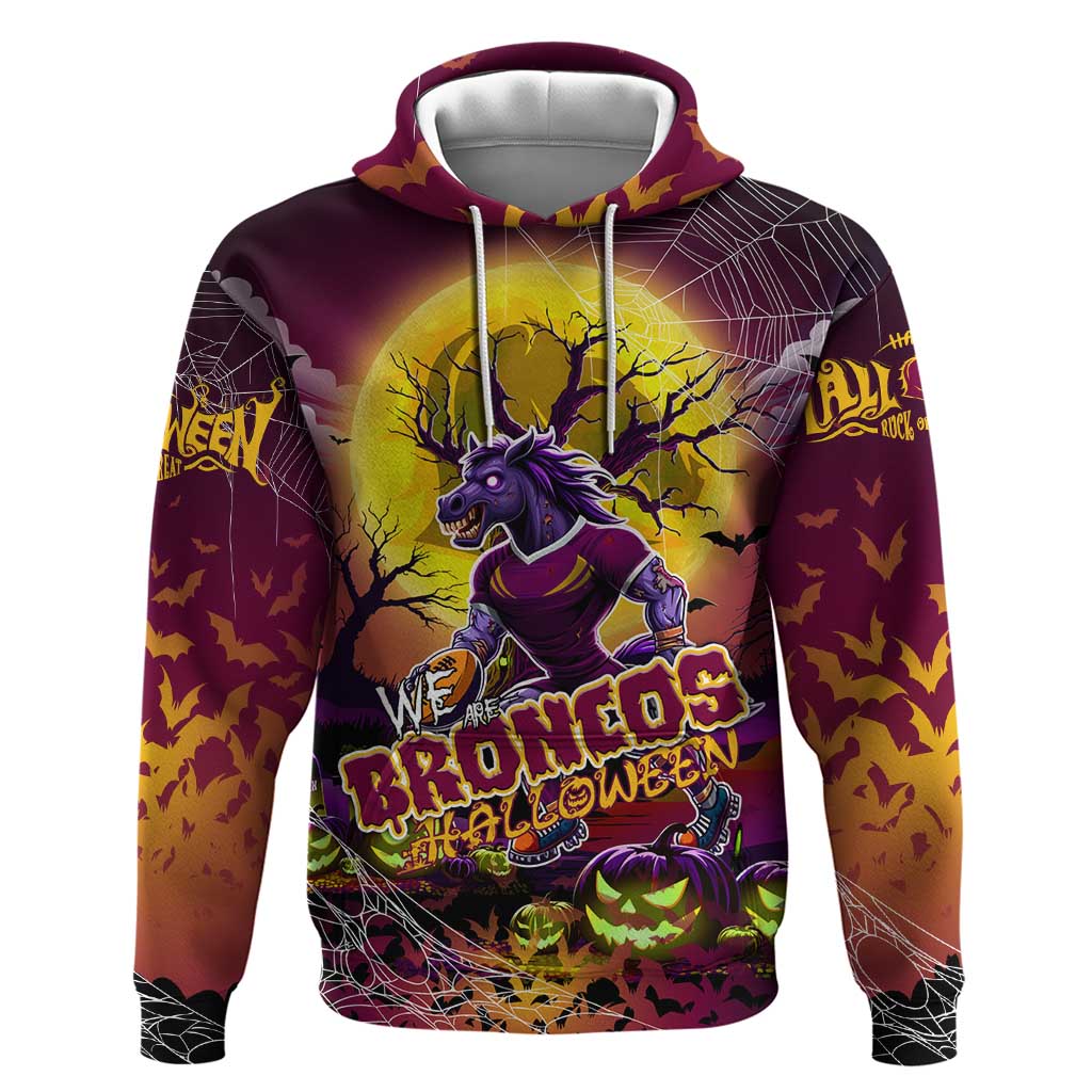 We Are Broncos Halloween Hoodie Pumpkin Scary Spooky Season - Aussie Hoodie