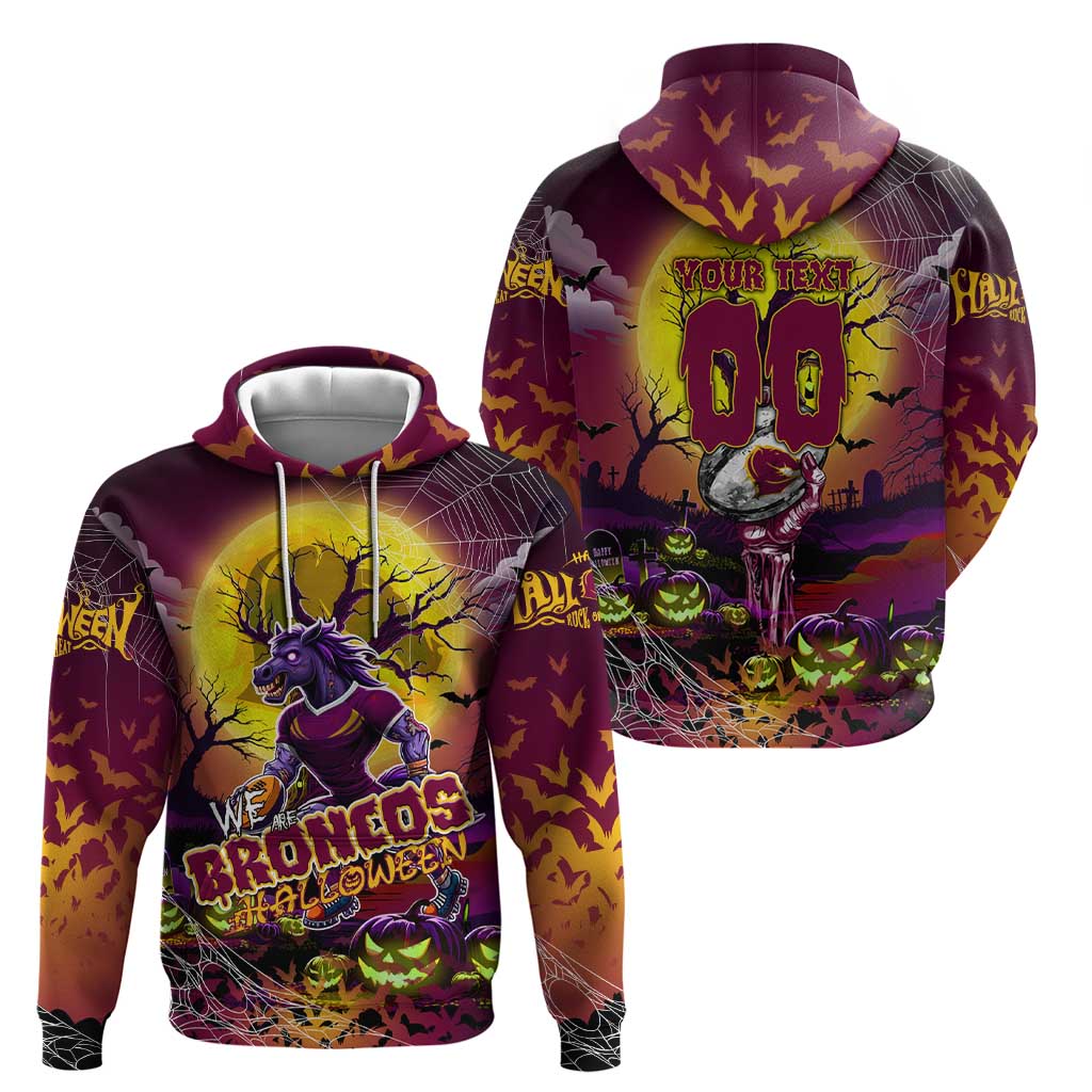 We Are Broncos Halloween Hoodie Pumpkin Scary Spooky Season - Aussie Hoodie