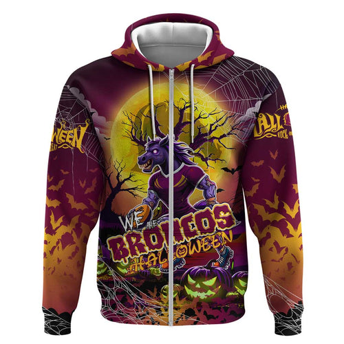We Are Broncos Halloween Hoodie Pumpkin Scary Spooky Season - Aussie Hoodie