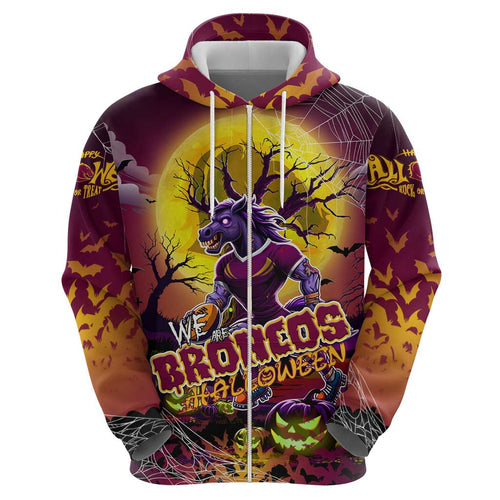 We Are Broncos Halloween Hoodie Pumpkin Scary Spooky Season - Aussie Hoodie