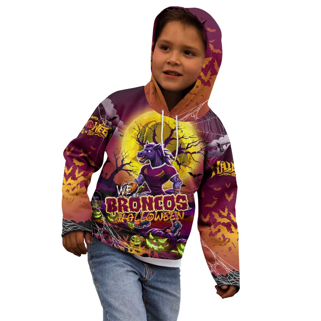 We Are Broncos Halloween Kid Hoodie Pumpkin Scary Spooky Season - Aussie Hoodie