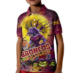 We Are Broncos Halloween Kid Polo Shirt Pumpkin Scary Spooky Season - Aussie Hoodie