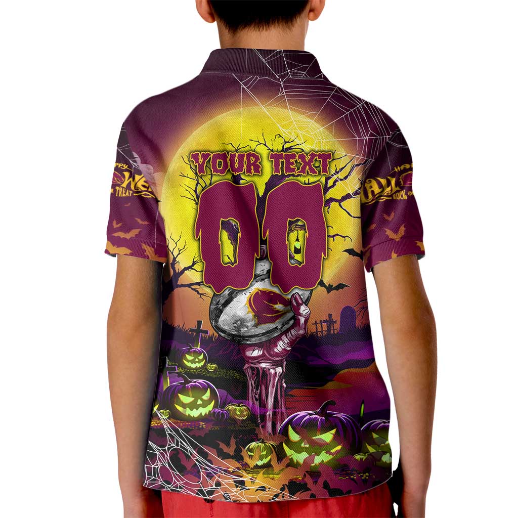 We Are Broncos Halloween Kid Polo Shirt Pumpkin Scary Spooky Season - Aussie Hoodie