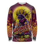 We Are Broncos Halloween Long Sleeve Shirt Pumpkin Scary Spooky Season - Aussie Hoodie