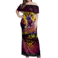 We Are Broncos Halloween Off Shoulder Maxi Dress Pumpkin Scary Spooky Season - Aussie Hoodie