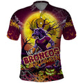 We Are Broncos Halloween Polo Shirt Pumpkin Scary Spooky Season - Aussie Hoodie