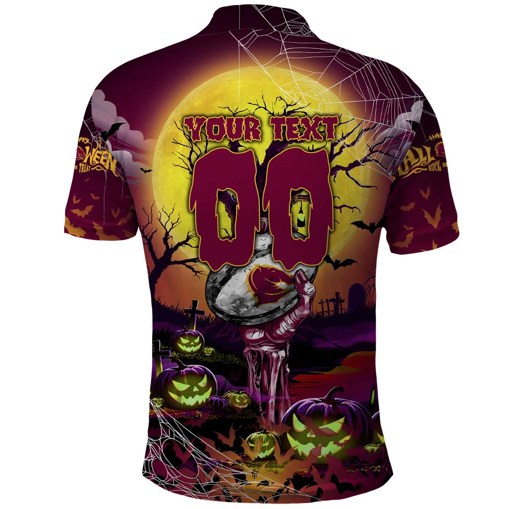 We Are Broncos Halloween Polo Shirt Pumpkin Scary Spooky Season - Aussie Hoodie