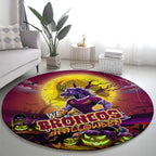 We Are Broncos Halloween Round Carpet Pumpkin Scary Spooky Season - Aussie Hoodie