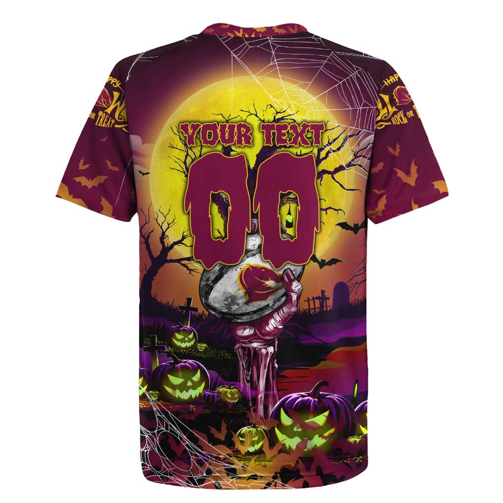 We Are Broncos Halloween Rugby Jersey Pumpkin Scary Spooky Season - Aussie Hoodie