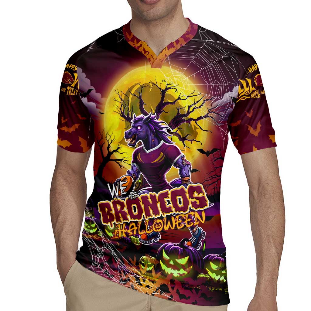 We Are Broncos Halloween Rugby Jersey Pumpkin Scary Spooky Season - Aussie Hoodie