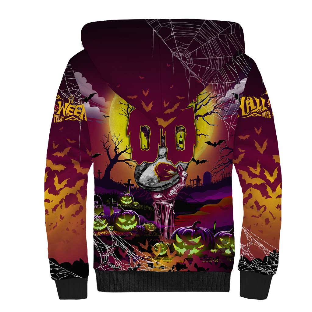 We Are Broncos Halloween Sherpa Hoodie Pumpkin Scary Spooky Season - Aussie Hoodie