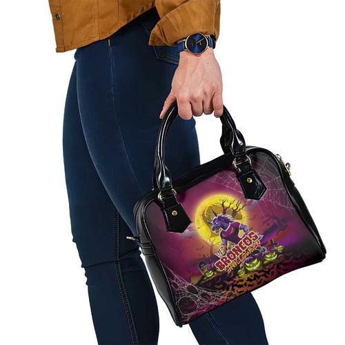 We Are Broncos Halloween Shoulder Handbag Pumpkin Scary Spooky Season - Aussie Hoodie