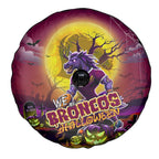 We Are Broncos Halloween Spare Tire Cover Pumpkin Scary Spooky Season - Aussie Hoodie