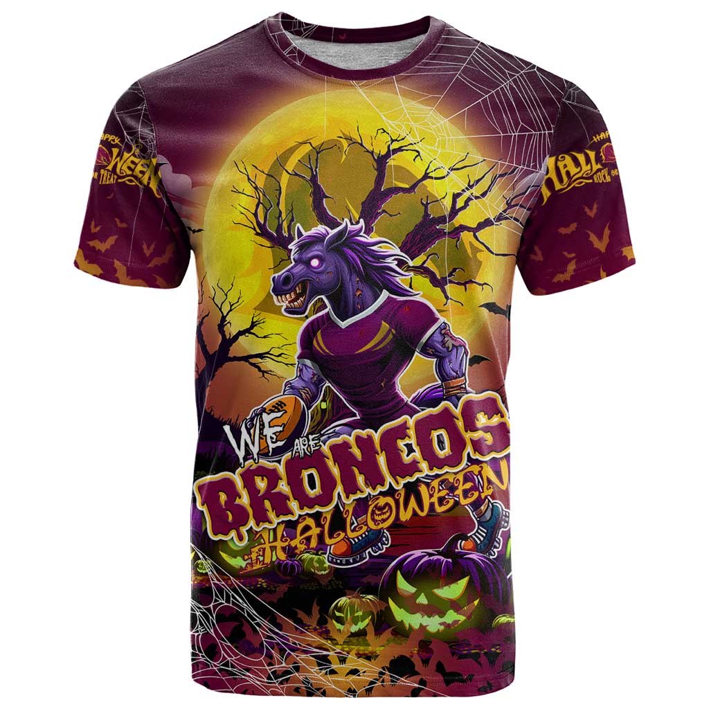 We Are Broncos Halloween T Shirt Pumpkin Scary Spooky Season - Aussie Hoodie