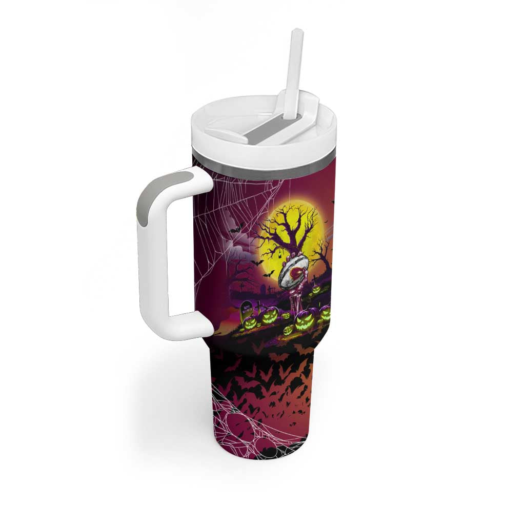 We Are Broncos Halloween Tumbler With Handle Pumpkin Scary Spooky Season - Aussie Hoodie