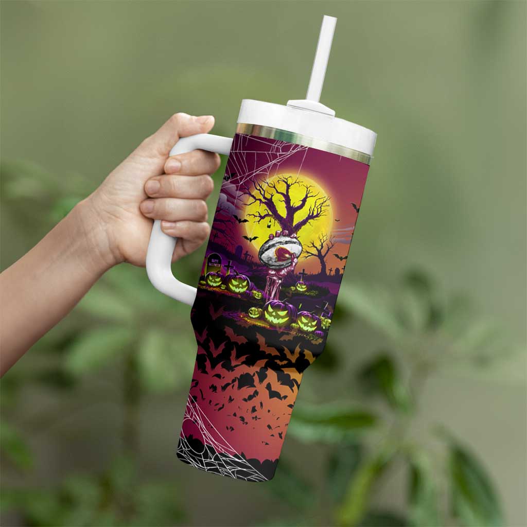 We Are Broncos Halloween Tumbler With Handle Pumpkin Scary Spooky Season - Aussie Hoodie