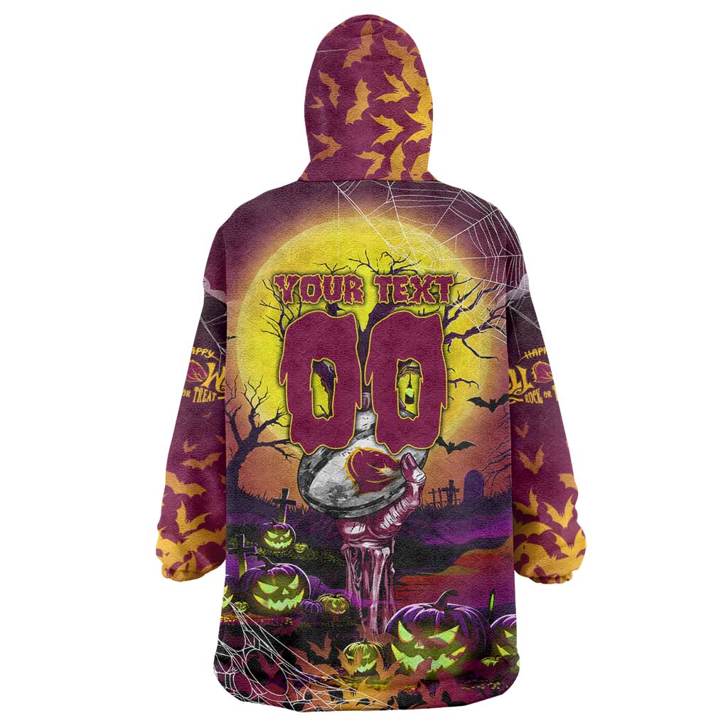 We Are Broncos Halloween Wearable Blanket Hoodie Pumpkin Scary Spooky Season - Aussie Hoodie