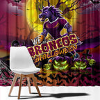 We Are Broncos Halloween Window Curtain Pumpkin Scary Spooky Season - Aussie Hoodie