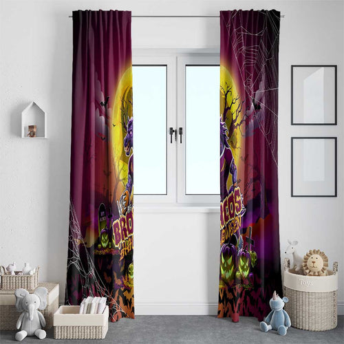 We Are Broncos Halloween Window Curtain Pumpkin Scary Spooky Season - Aussie Hoodie