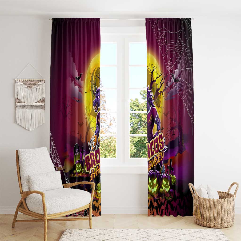 We Are Broncos Halloween Window Curtain Pumpkin Scary Spooky Season - Aussie Hoodie