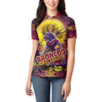 We Are Broncos Halloween Women Polo Shirt Pumpkin Scary Spooky Season - Aussie Hoodie
