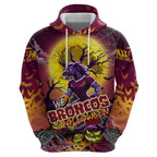 We Are Broncos Halloween Zip Hoodie Pumpkin Scary Spooky Season - Aussie Hoodie