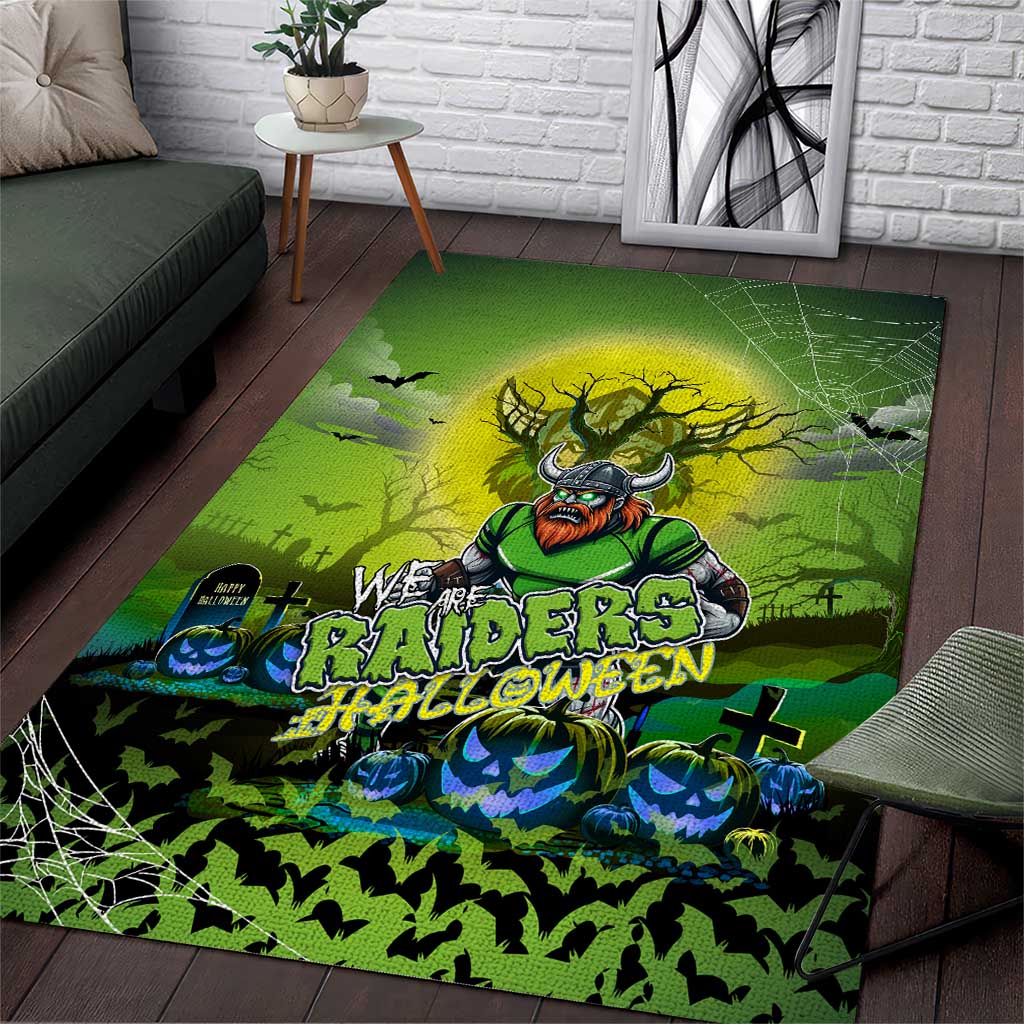 We Are Raiders Halloween Area Rug Pumpkin Scary Spooky Season - Aussie Hoodie