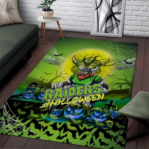 We Are Raiders Halloween Area Rug Pumpkin Scary Spooky Season - Aussie Hoodie