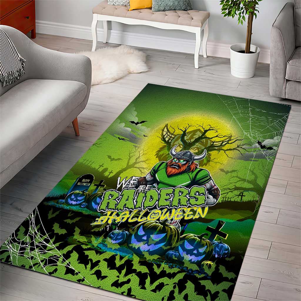 We Are Raiders Halloween Area Rug Pumpkin Scary Spooky Season - Aussie Hoodie