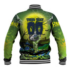 We Are Raiders Halloween Baseball Jacket Pumpkin Scary Spooky Season - Aussie Hoodie