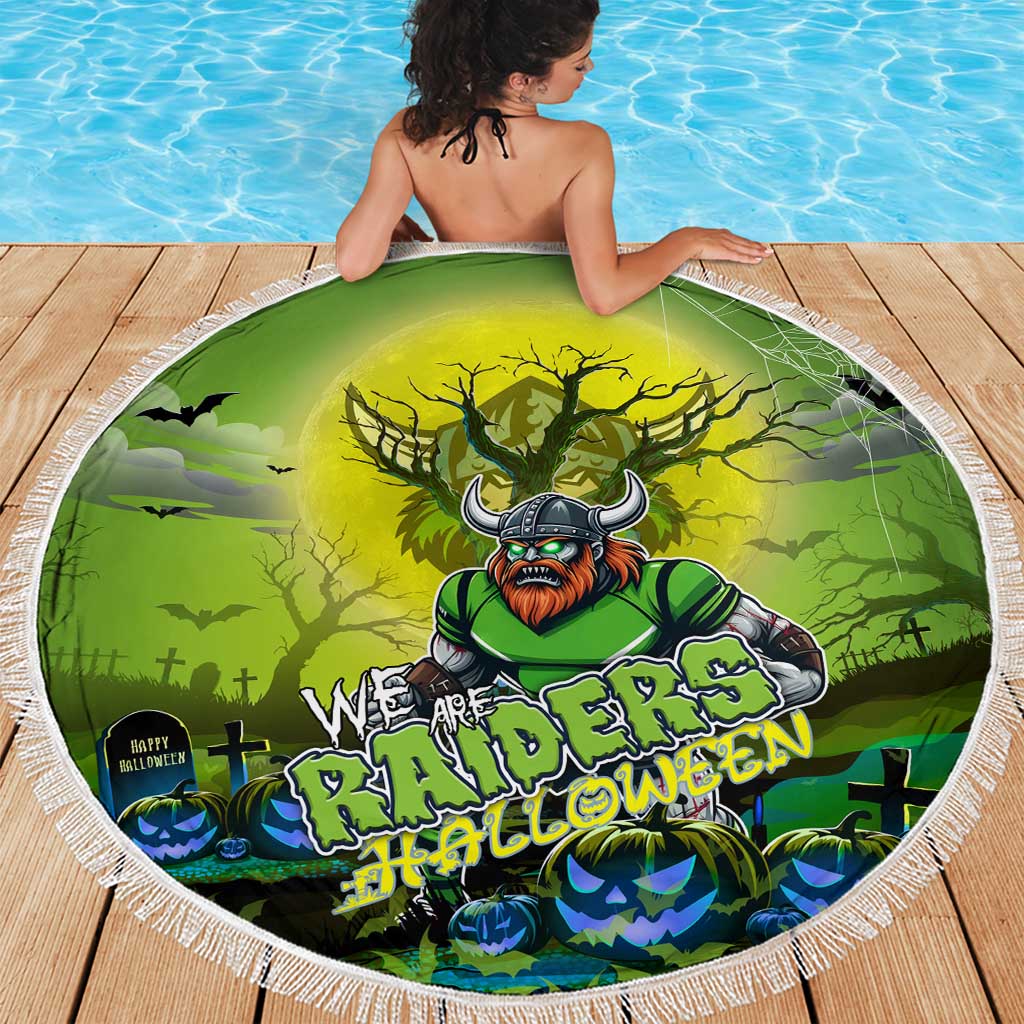 We Are Raiders Halloween Beach Blanket Pumpkin Scary Spooky Season - Aussie Hoodie