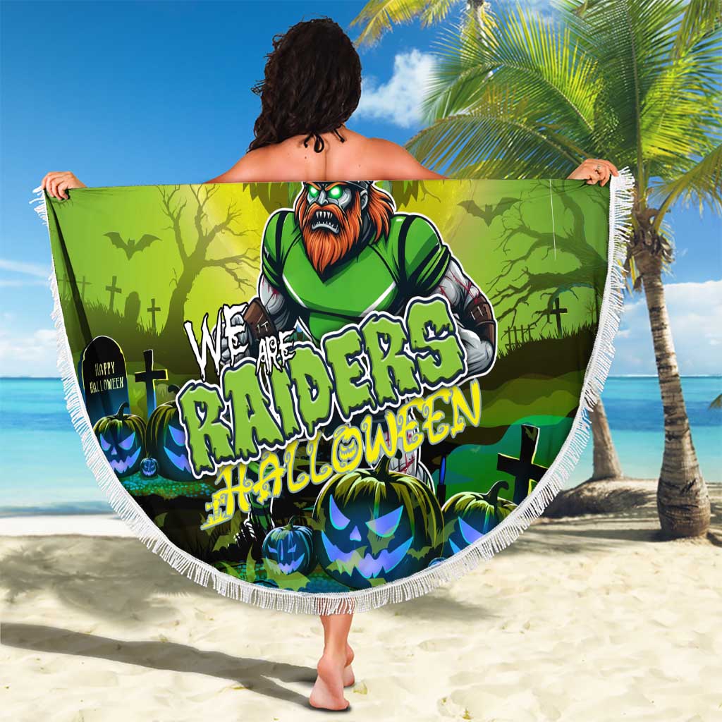 We Are Raiders Halloween Beach Blanket Pumpkin Scary Spooky Season - Aussie Hoodie
